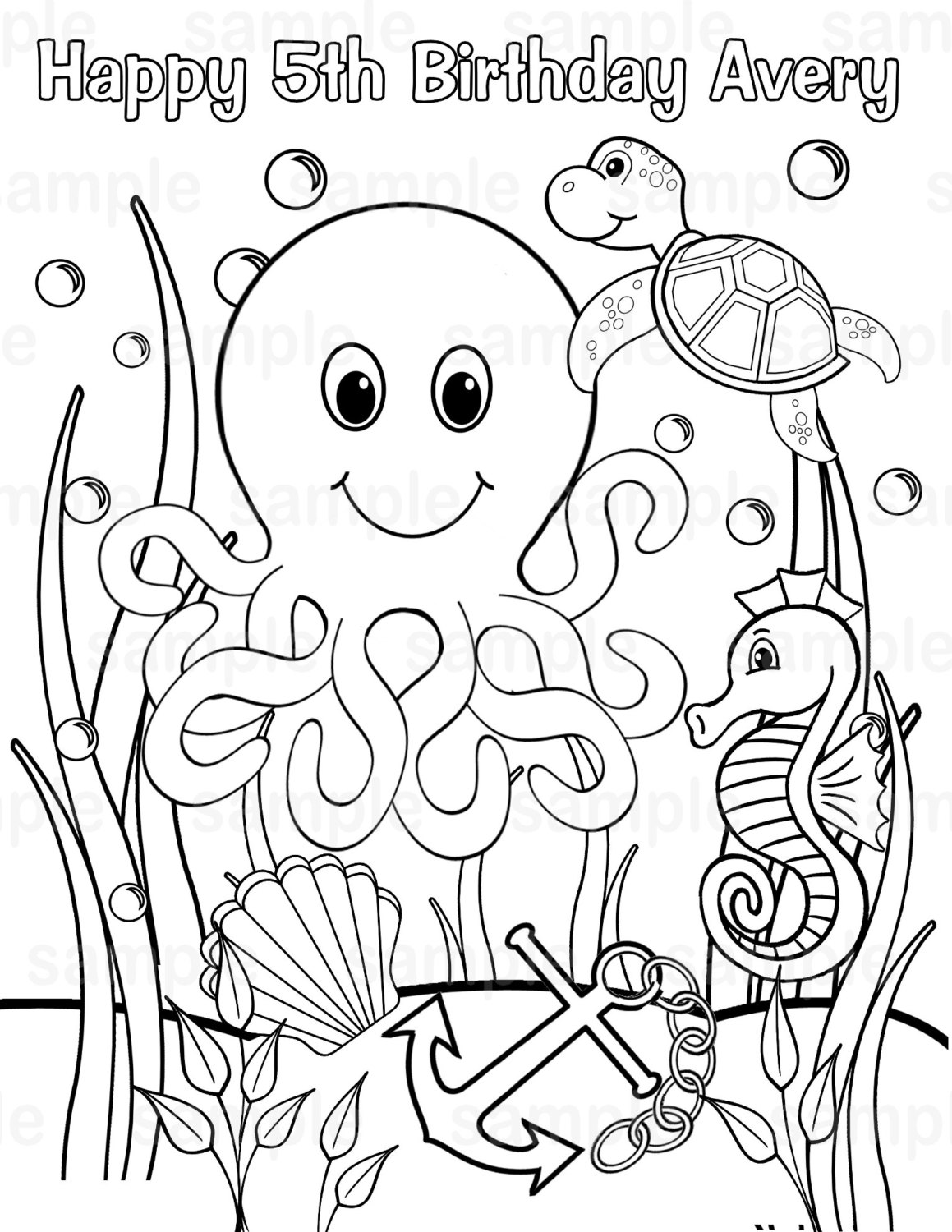 1159x1500 Under The Sea Coloring Pages