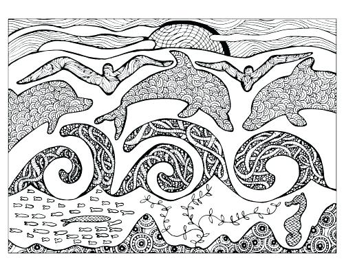 500x386 Under The Sea Share Coloring Page Pages For Adults Murs