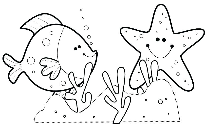 900x506 Starfish Coloring Pages Starfish Coloring Pages Star Coloring