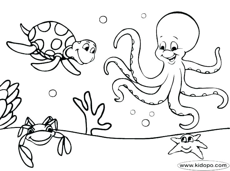 736x548 Sea Coloring Pages Coloring Pages Under The Sea Worksheets