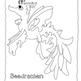 268x268 Mermaid Training A Sea Dragon Coloring Page Sea
