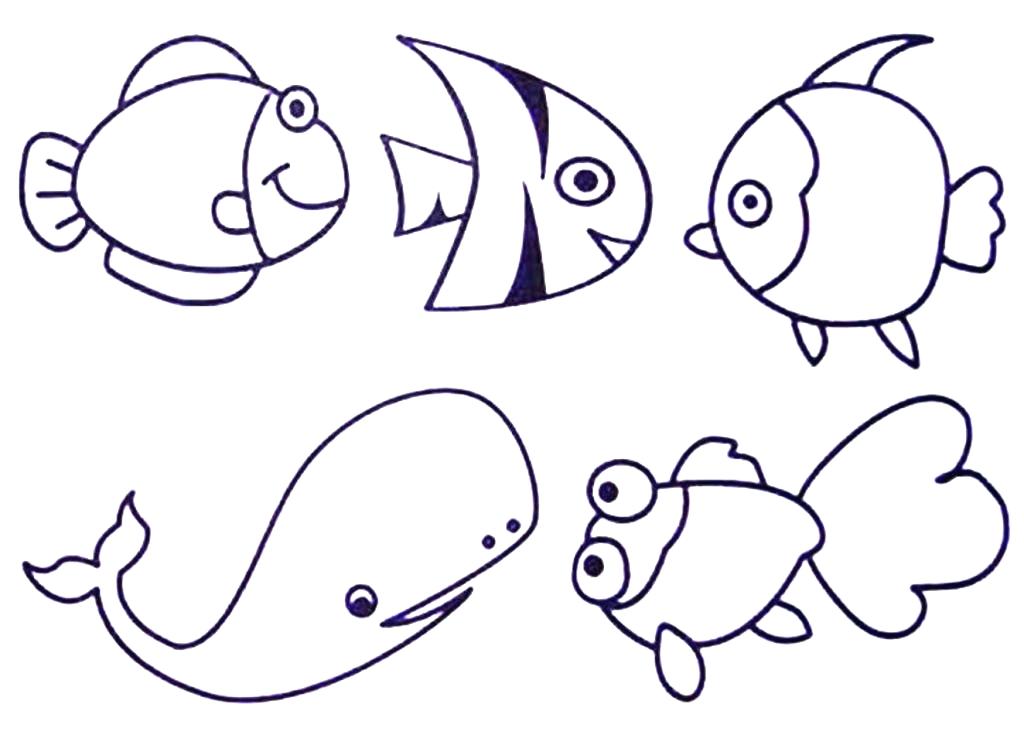 1024x748 Coloring Pages Of Ocean Animals Unlimited Ocean Animal Animals