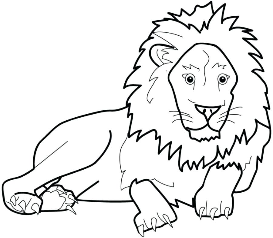 900x787 Lions Coloring Pages