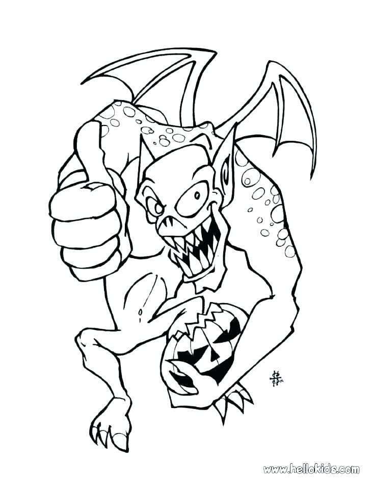 728x941 Scary Dragon Coloring Pages Scary Monster Coloring Pages Monsters