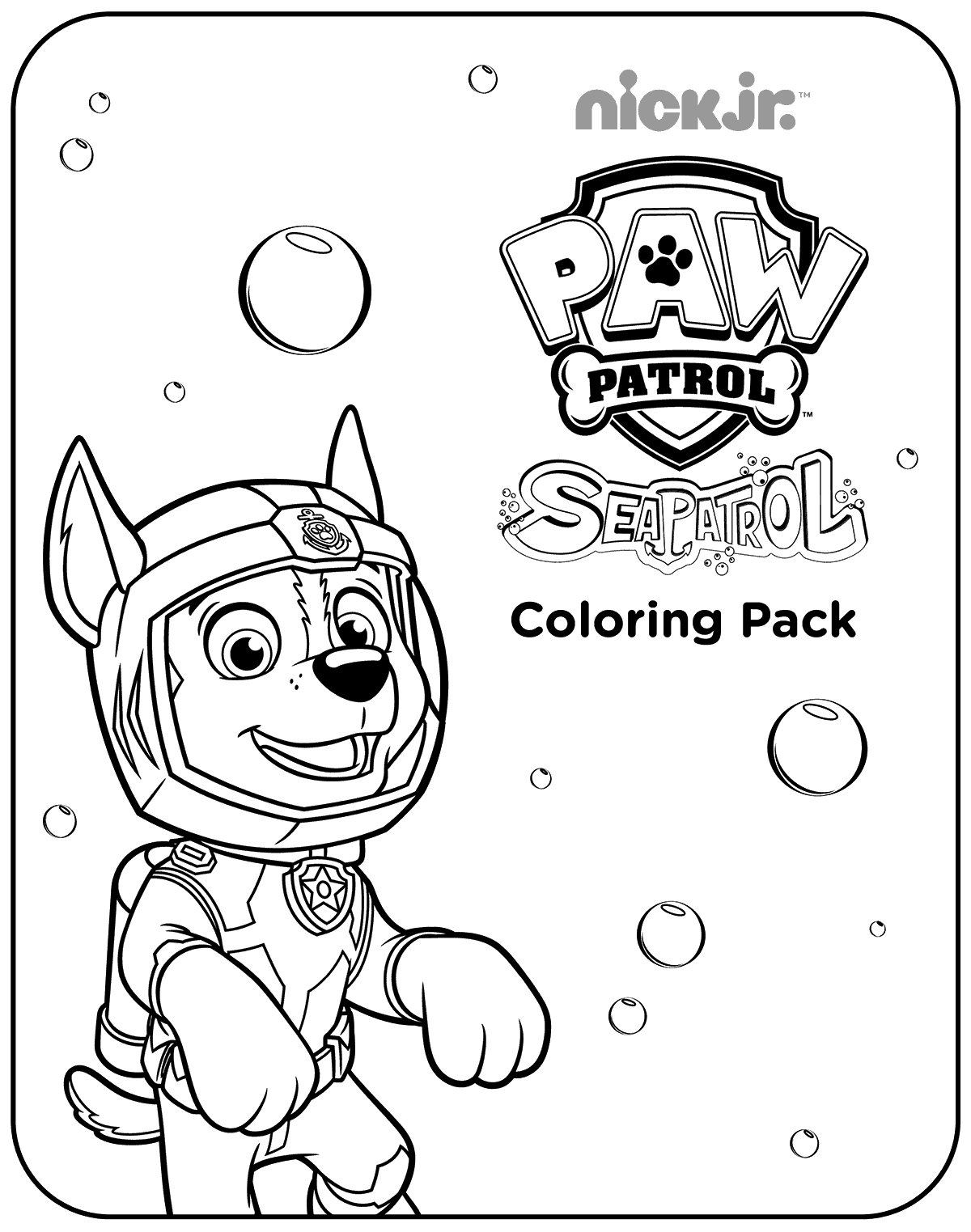 1200x1523 Paw Patrol Coloring Pages Sea Patrol