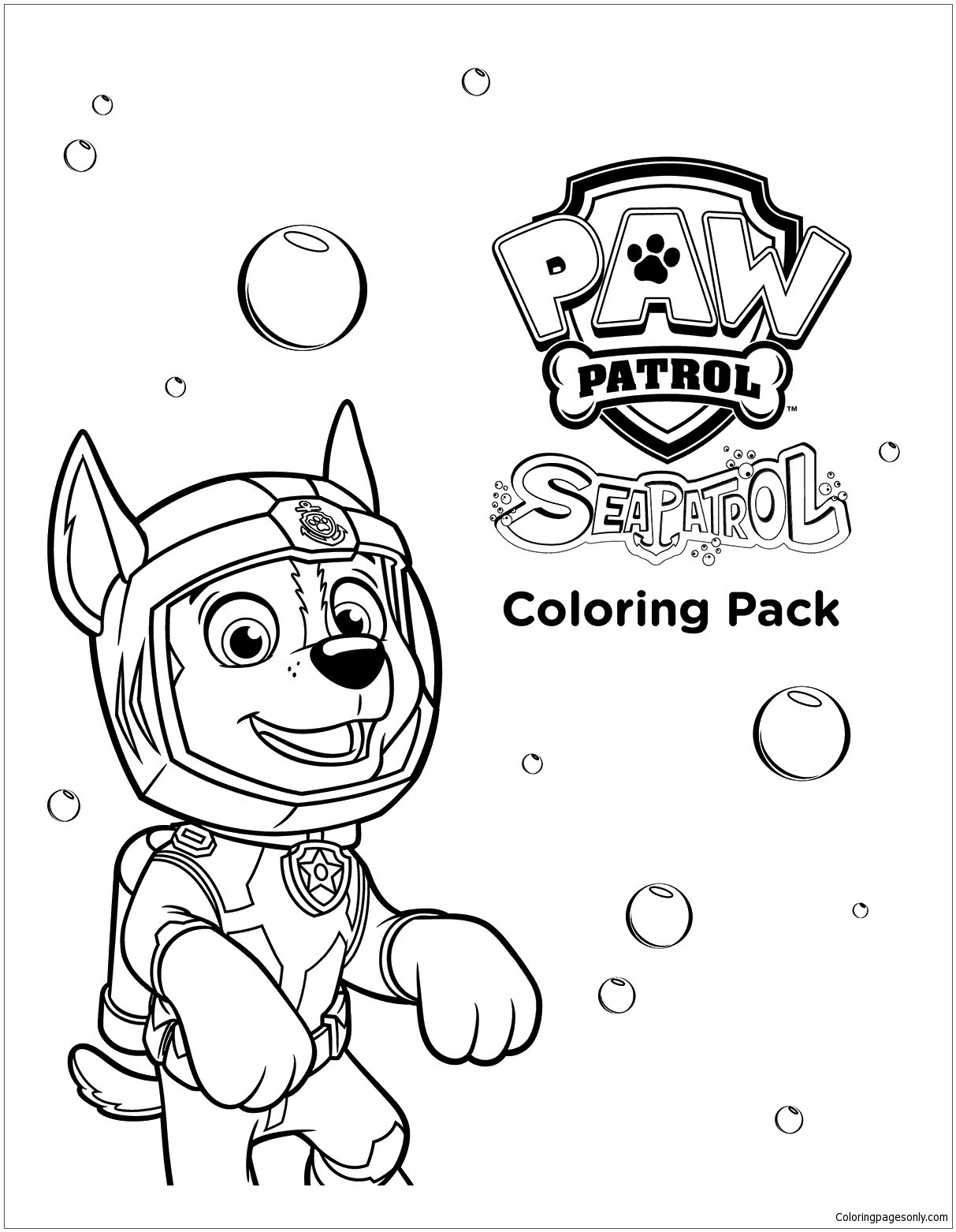 1213x1562 Sea Paw Patrol Coloring Page Paw Patrol Coloring Pages