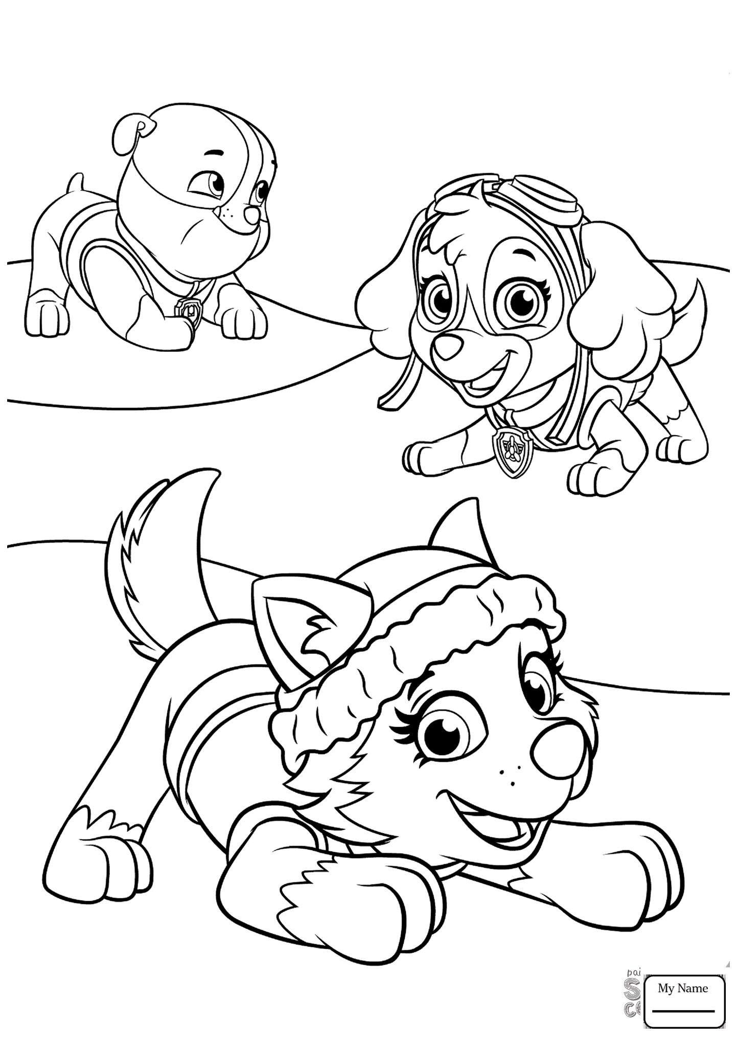1442x2040 Everest Paw Patrol Coloring Pages Download Coloring For Kids