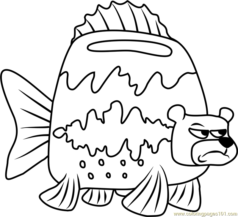 800x731 Sea Bear Coloring Page
