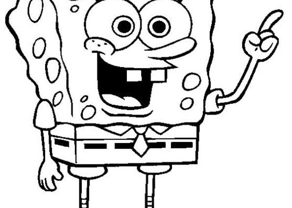 596x425 Sea Sponge Coloring Page Spongebob Coloring Pages Printables