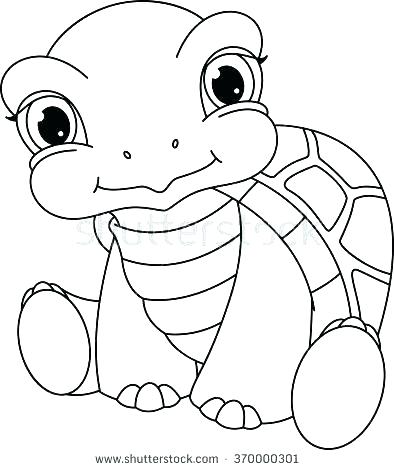 394x470 Turtle Coloring Page Green Sea Turtles Coloring Pages Turtle