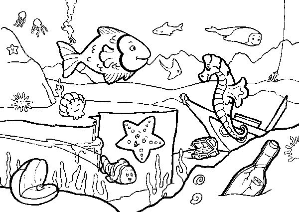 600x425 Sea World Coloring Pages Free