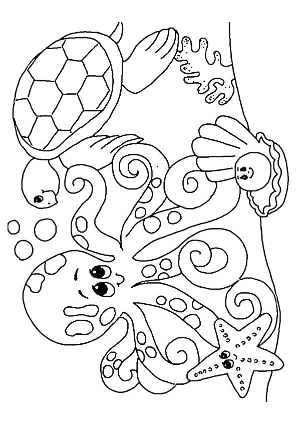 595x842 Under The Sea Printable Coloring Pages Sea World Coloring Pages