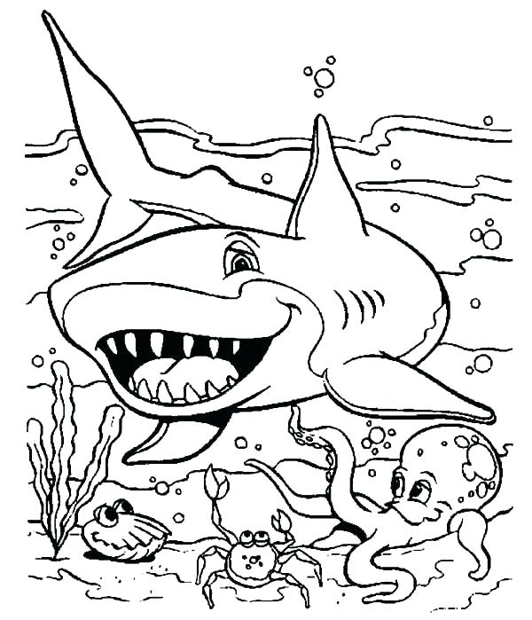 600x699 Coloring Pages Of Sea Animals Sea World Coloring Pages Coloring