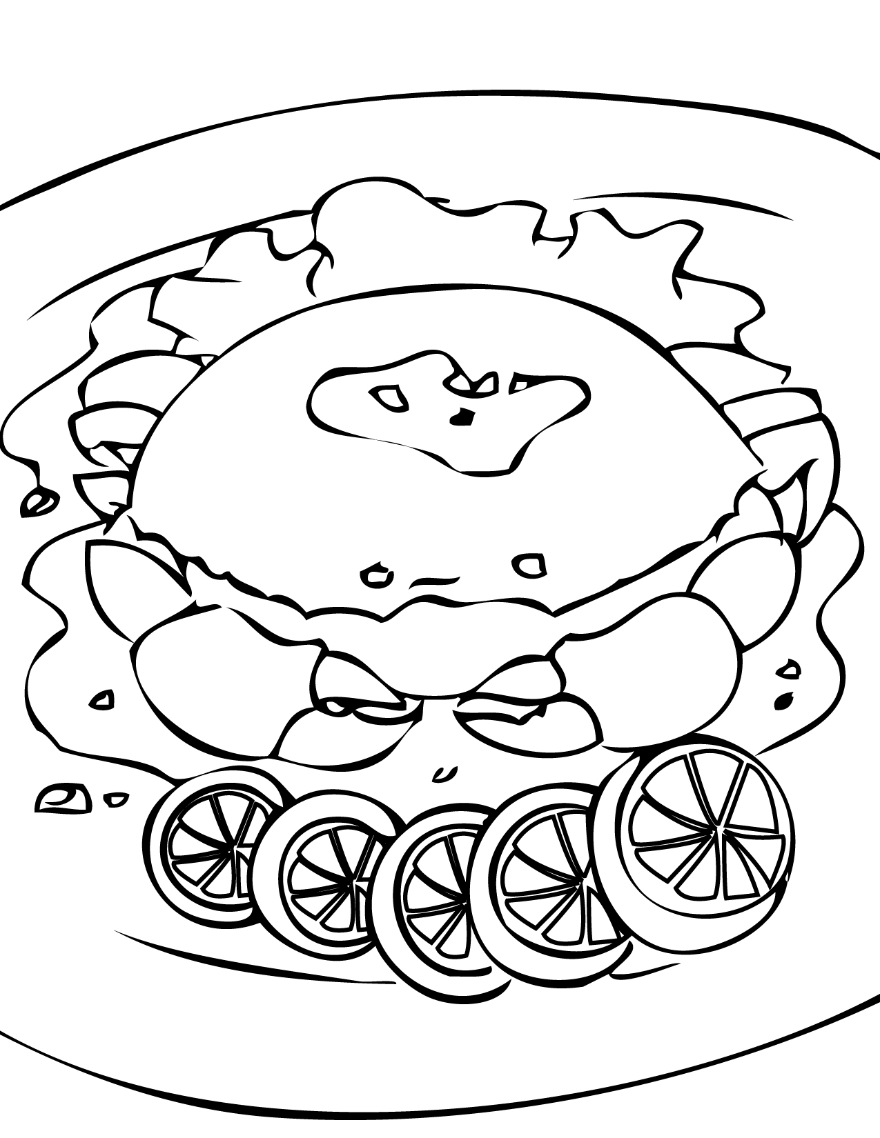 1275x1650 Crab Coloring Page