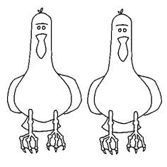 236x236 Seagulls Coloring Page Finding Nemo Crafts Finding