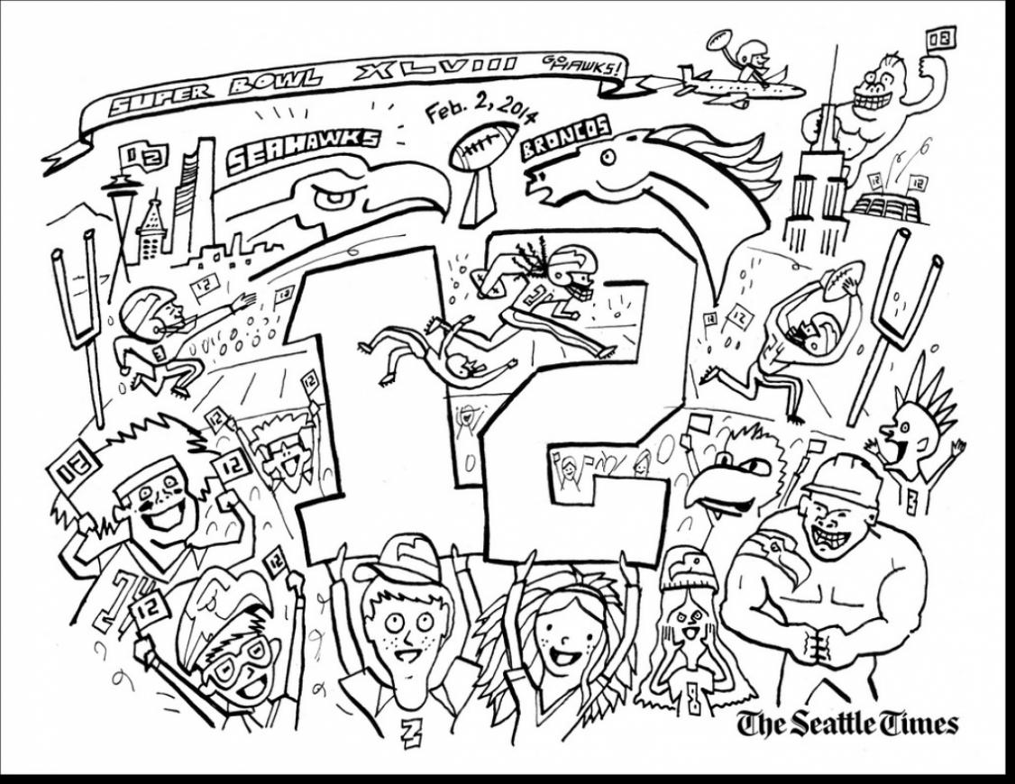 1126x870 Powerful Free Printable Seahawks Coloring Pages Launching