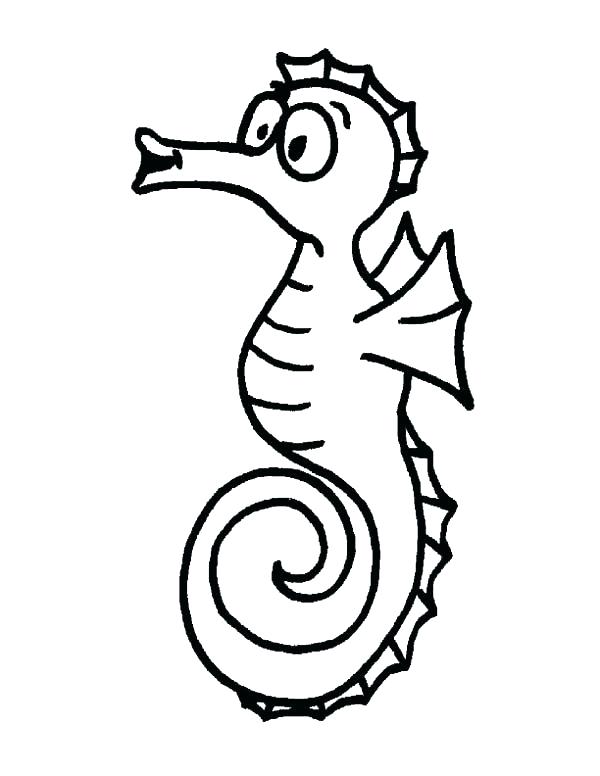 600x776 Seahorse Coloring Page Mister Seahorse Coloring Pages Funny In Sea