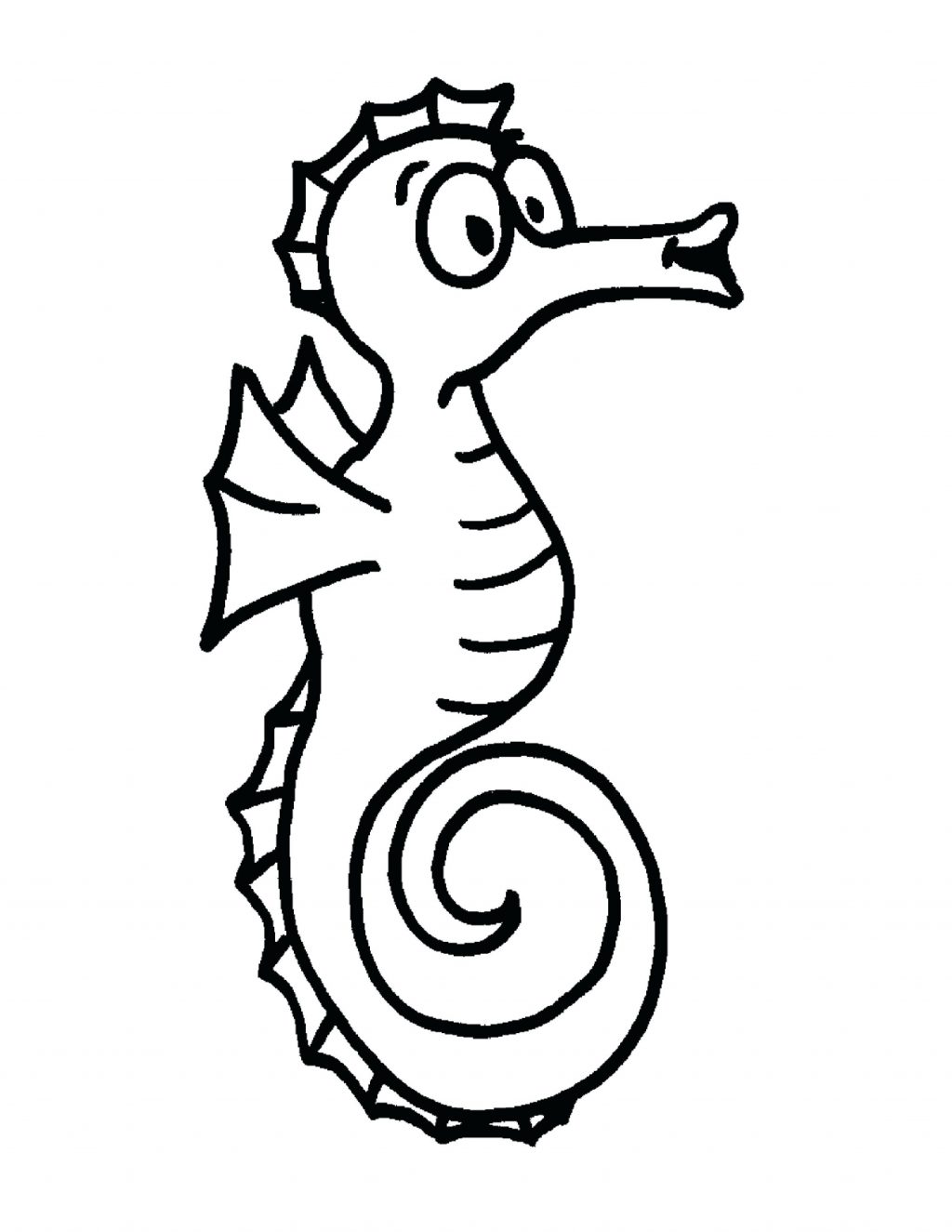1024x1325 Coloring Pages Seahorse Coloring Pages Cute Page To Print