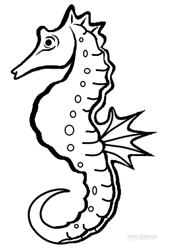 578x850 Printable Seahorse Coloring Pages For Kids Seahorse