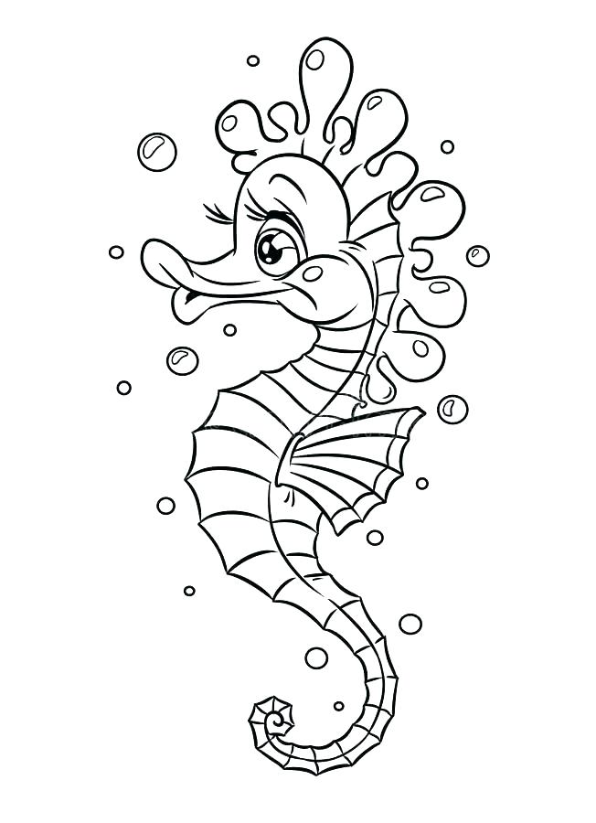 652x900 Seahorse Colouring In Sea Horse Coloring Pages Adult Coloring Page