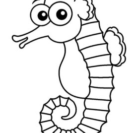 268x268 Seahorse Coloring Page For Kids Animal Coloring Pages