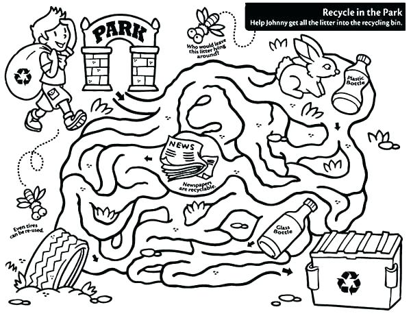 600x464 Recycling Search And Find Coloring Page Recycling Coloring Pages