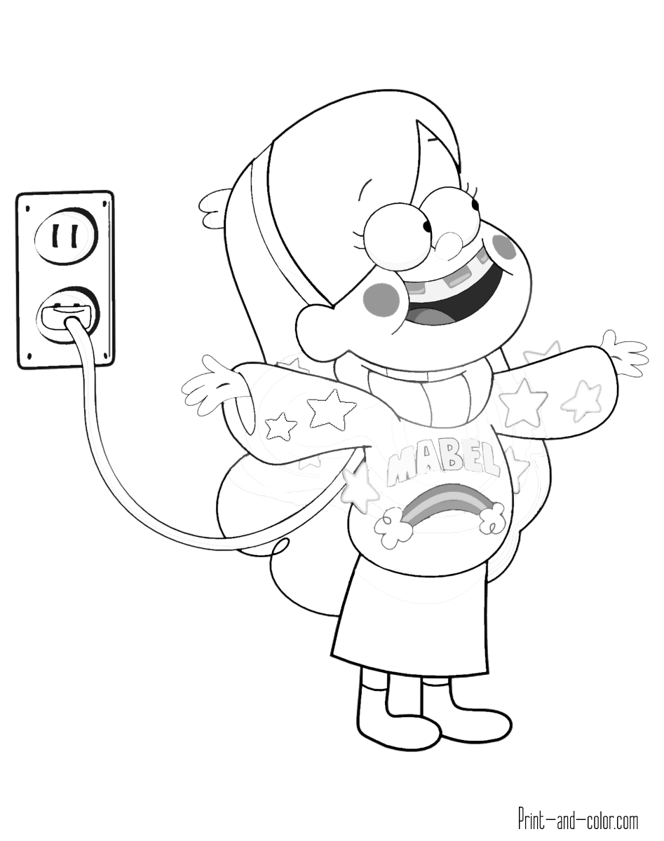 947x1200 Weird Coloring Pages Of Gravity Falls Disney W