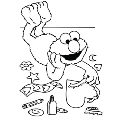 230x230 Wonderful Sesame Street Coloring Pages To Print Top Free