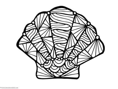 473x355 Seashell Coloring Pages