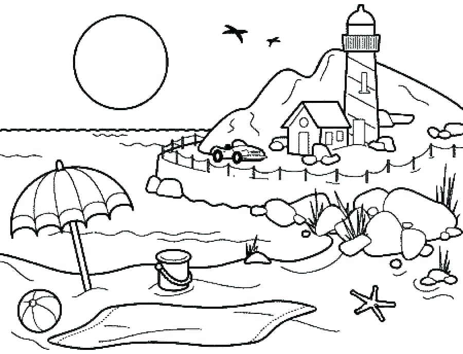 900x688 Summer Coloring Pages Kids Collection Summer Coloring Page