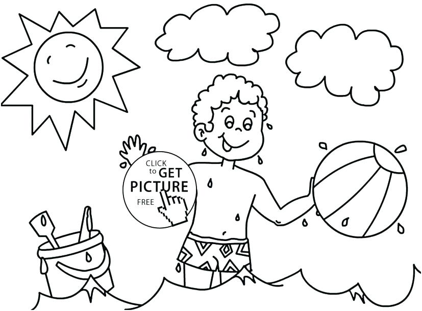 827x609 Free Summer Coloring Sheets Seasons Coloring Pages Free Summer