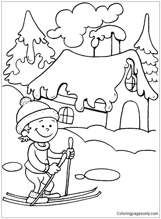 557x757 Seasons Coloring Page Four Seasons Coloring Pages