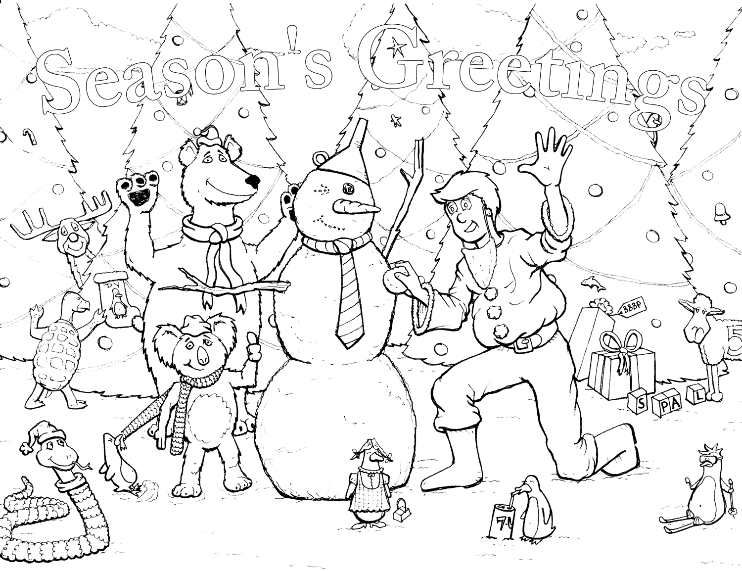 1500x1154 Seasons Coloring Pages Seasons Greetings Coloring Pages Kids