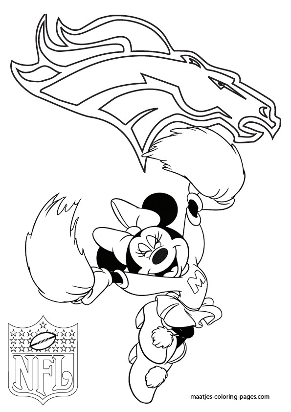 595x842 Seattle Seahawks Coloring Pages Luxury Denver Broncos Minnie Mouse