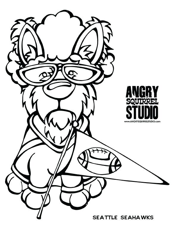 612x792 Seattle Seahawks Football Helmet Coloring Page Teams Pages Mascot