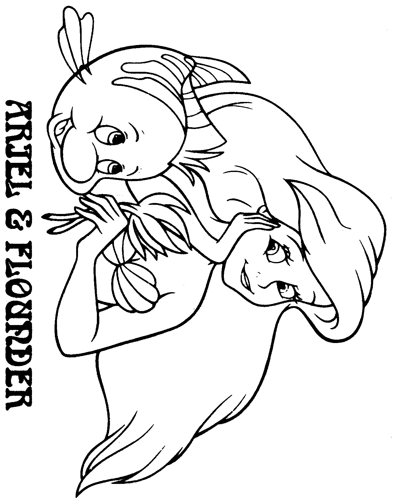 1300x1656 Flounder And Sebastian Coloring Pages New New Best Mermaid