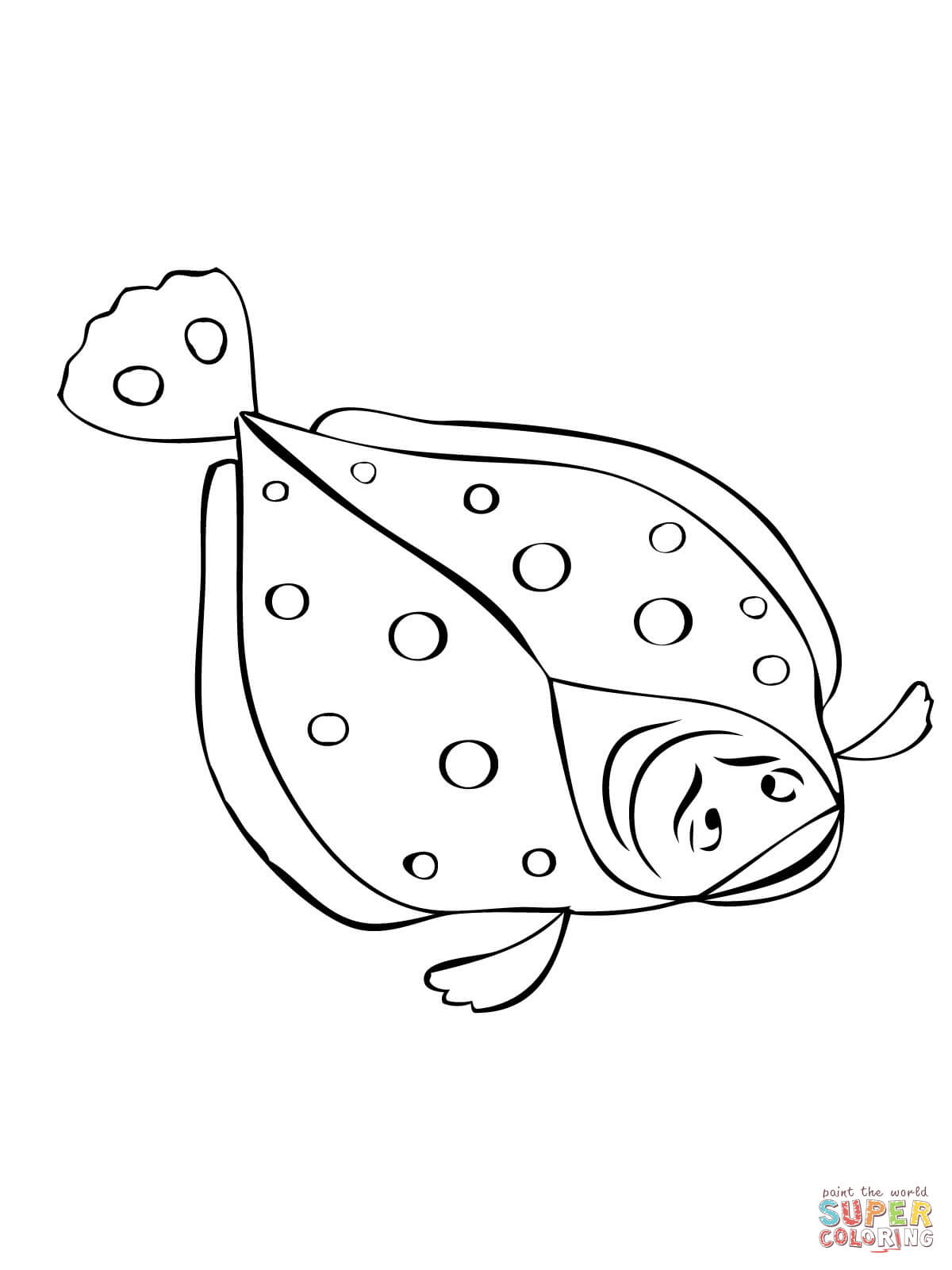 1200x1600 Coloring For Kids Shocking Flounder Page Pages From The Little