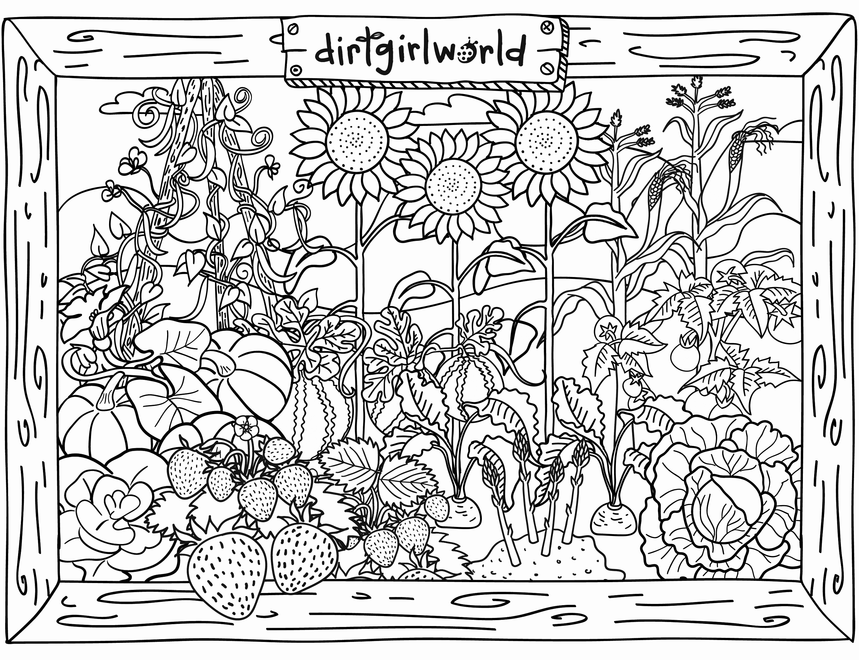 Secret Garden Free Coloring Pages