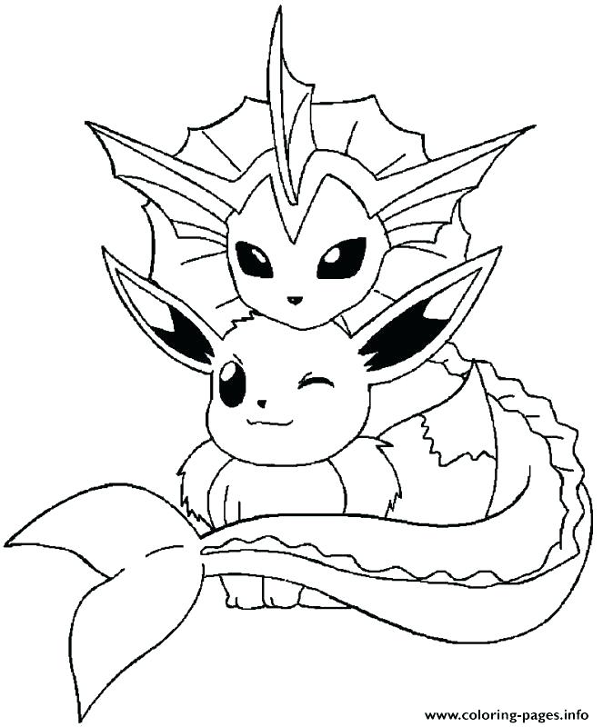 663x800 Eevee Evolutions Coloring Pages Share On Secretary Coloring