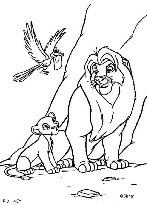 607x850 Zazu Coloring Pages