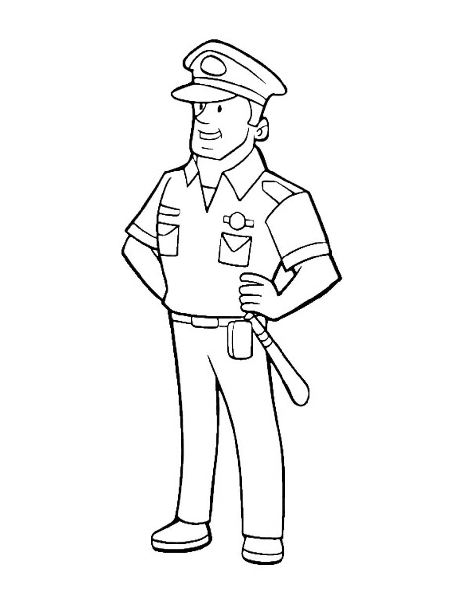 950x1210 Policeman Coloring Pages Adult Coloring Pages