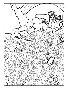 231x300 I Spy Seek And Find Coloring Sheets To Teach Children About Waste