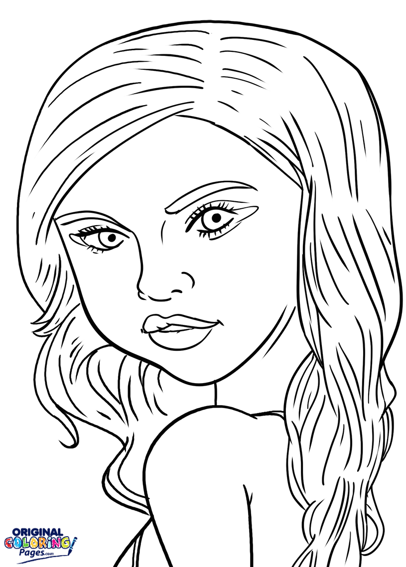 815x1138 Selena Gomez Coloring Page Coloring Pages Original Coloring Pages