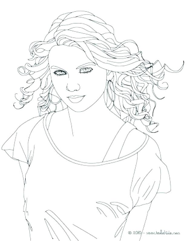 618x798 Selena Gomez Coloring Page Swift Coloring Book Coloring Pages