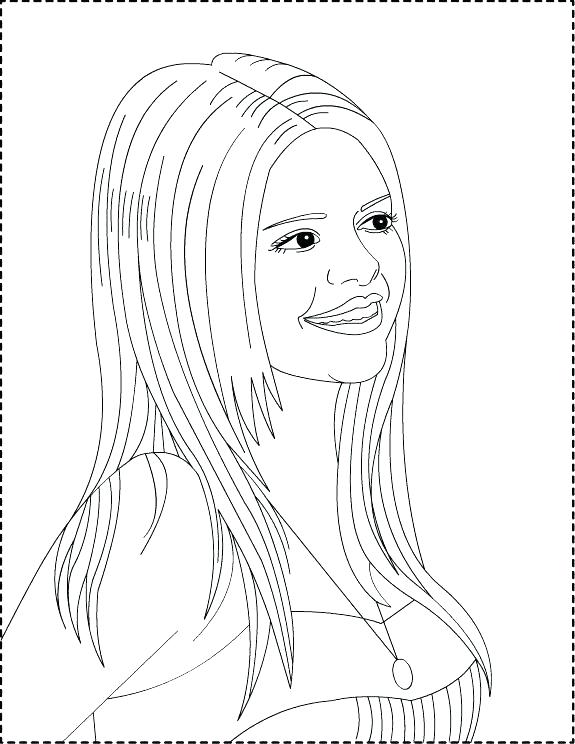 575x744 Selena Gomez Coloring Pages Coloring Pages Free Coloring Pages