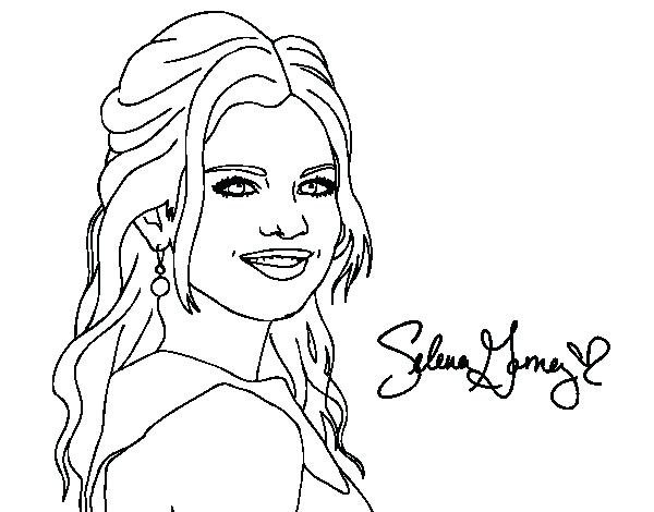 600x470 Extraordinary Breathtaking Selena Gomez Coloring Pages Print