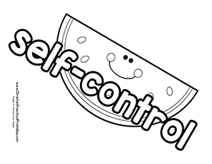 300x232 With Self Control Coloring Pages