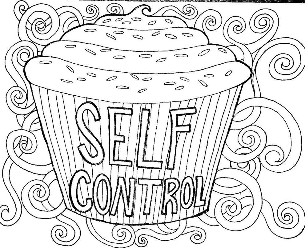991x806 Self Control Coloring Pages