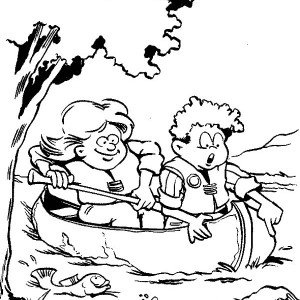 300x300 Scouting Girl Sell Cookies Coloring Pages Scouting Girl Sell