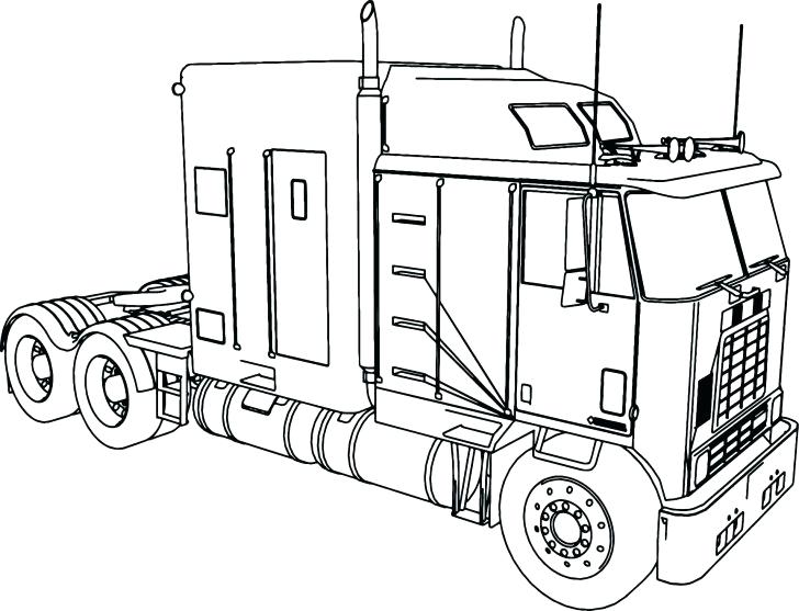 728x557 Semi Truck Coloring Pages Coloring Pages Dump Truck Coloring Page